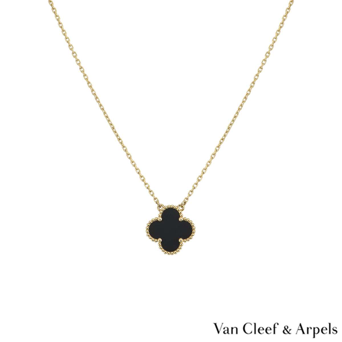 Van Cleef & Arpels Yellow Gold Vintage Alhambra Necklace VCARA45800